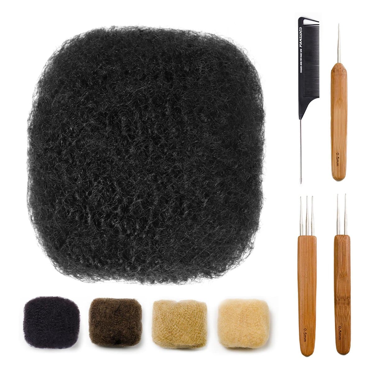 Afro Kinky Human Hair 100g 4c 10 inches - Image 1